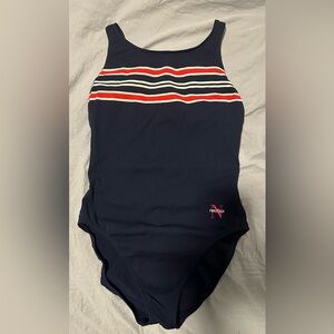 Vintage‎ 90s Nautica swimsuit, size medium, red, white and blue